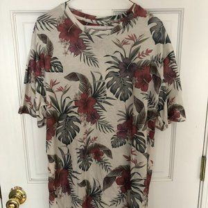 Floral t-shirt zara